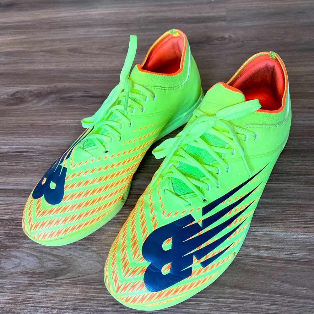 New Balance Furon V6+ Dispatch- Indoor/ Bleached Lime Glo/Citrus Size 9.5 2E W